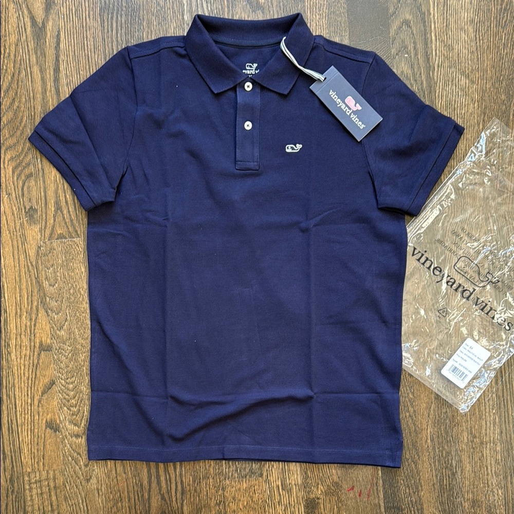 Vineyard Vines Boy’s Size M Navy Polo Shirt